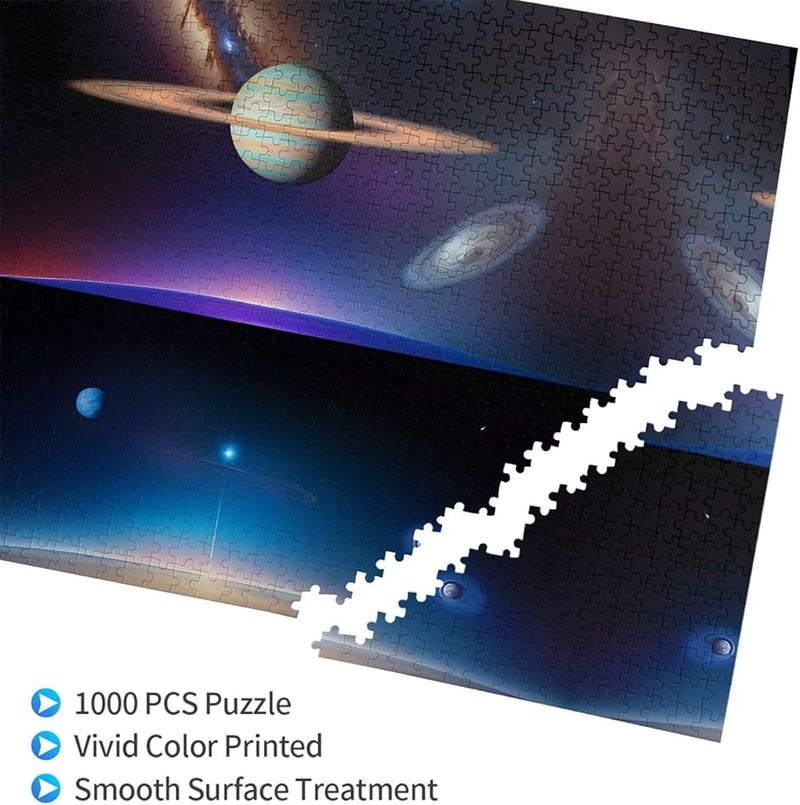 لغز فايا كوزميك زحل 1000 قطعة للكبار ديكور المنزل 29.5 × 19.7 بوصة - Image 2